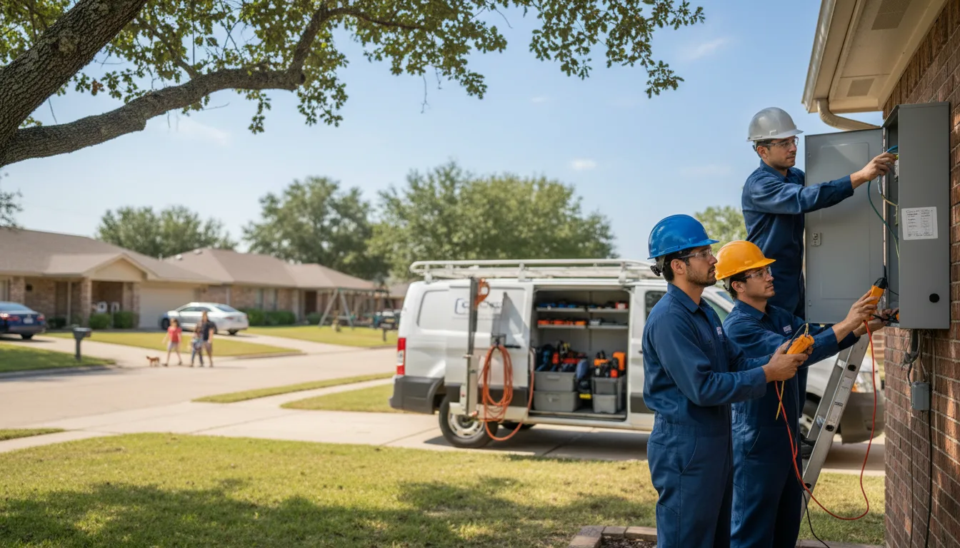 Certified electrician providing emergency electrical services in Van Buren, AR